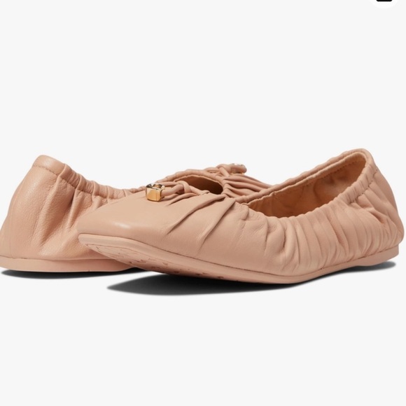 Coach | Eleanor Leather Ballet Flats - New In Box - Picture 1 of 12